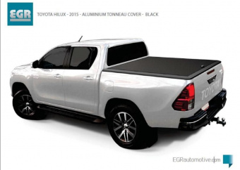 Крышка ALUMINIUM TONNEAU COVER — MILL FINISH для Toyota Hilux 2015-2023