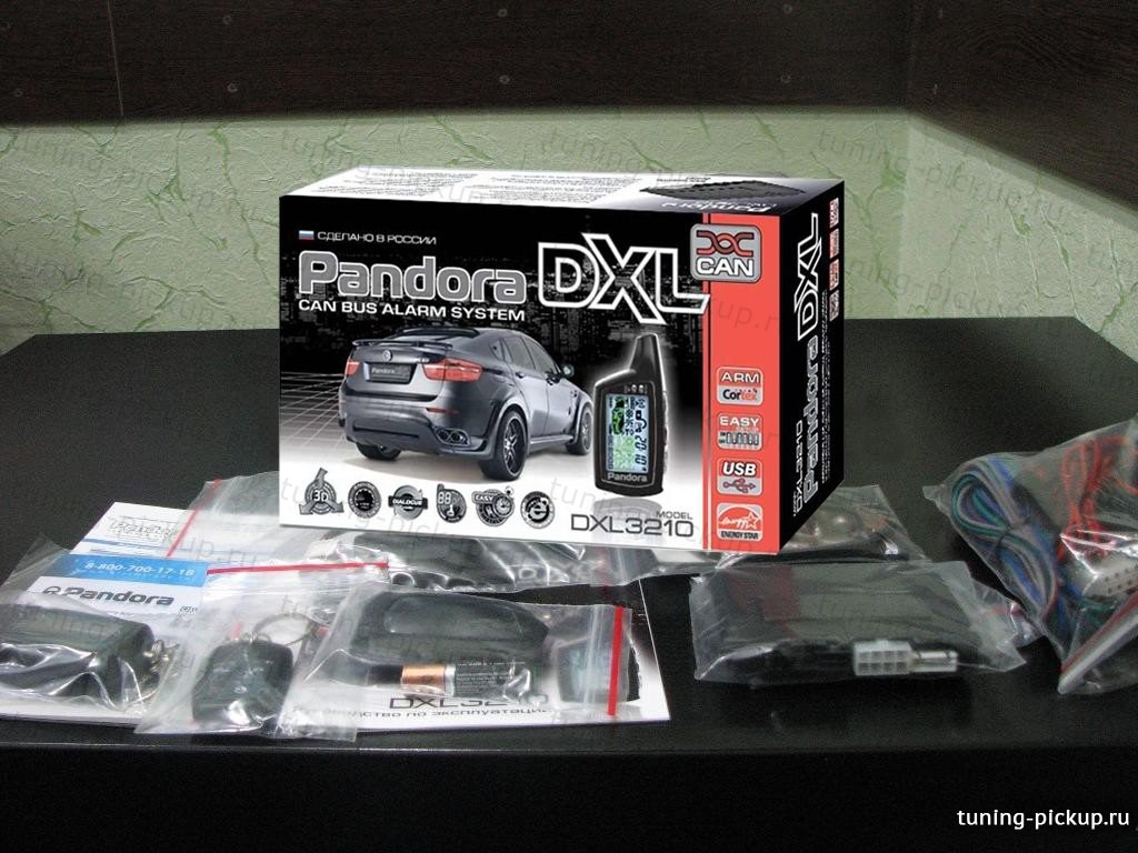 Сигнализация PANDORA DXL 3210 CAN (с турботаймером) Toyota Hilux 2015, 2016, 2017, 2018 годов