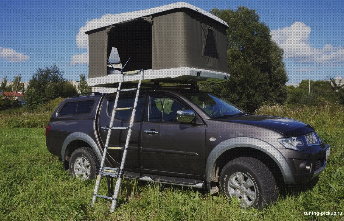 Автопалатка модель 2 (2 входа, 2 окна) Toyota Hilux 2015, 2016, 2017, 2018 годов