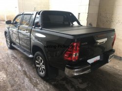 Дуга в кузов 70 мм. (черная) Toyota Hilux 2015, 2016, 2017, 2018 годов