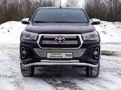 Защита переднего бампера (волна) 60,3 мм Toyota Hilux 2015, 2016, 2017, 2018 годов