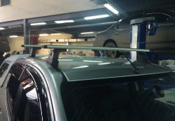 Багажник аэродинамический алюминиевый   Toyota Hilux 2015, 2016, 2017, 2018 годов