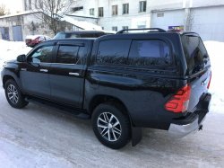 Кунг S PLUS V2 (раздвижные боковые стекла) Toyota Hilux 2015, 2016, 2017, 2018, 2019, 2020, 2021, 2022, 2023, 2024, 2025 годов