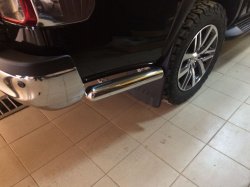 Защита заднего бампера уголки d76 Toyota Hilux 2015, 2016, 2017, 2018 годов