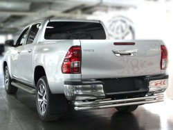 Защита заднего бампера d53/53 Toyota Hilux 2015, 2016, 2017, 2018 годов