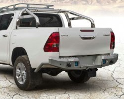 Дуга в кузов 76 мм. (под крышку) Toyota Hilux 2015, 2016, 2017, 2018 годов