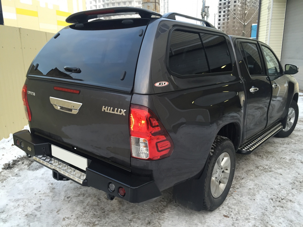 Бампер задний DDR усиленный Toyota Hilux 2015, 2016, 2017, 2018, 2019, 2020, 2021, 2022, 2023 годов
