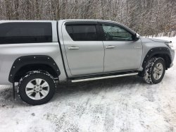 Расширители колесных арок Toyota Hilux 2015, 2016, 2017, 2018, 2019, 2020 годов
