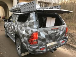 Кунг 3 двери Toyota Hilux 2015, 2016, 2017, 2018, 2019, 2020, 2021, 2022, 2023, 2024, 2025 годов