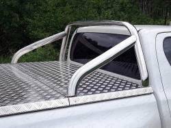 Дуга в кузов (для крышки ТСС) 75х42 мм. Toyota Hilux 2015, 2016, 2017, 2018 годов