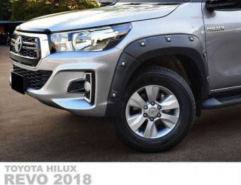 Расширители арок Wheel Arch Toyota Hilux 2015, 2016, 2017, 2018, 2019, 2020 годов