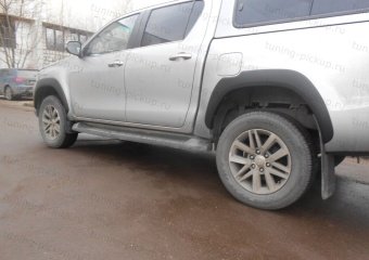 Расширители колесных арок для Exclusive (оригинал) Toyota Hilux 2015, 2016, 2017, 2018, 2019, 2020 годов