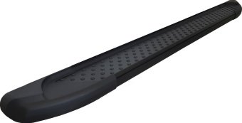 Пороги алюминиевые (Sapphire Black ) Toyota Hilux 2015, 2016, 2017, 2018 годов