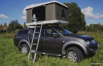 Автопалатка модель 2 (2 входа, 2 окна) Toyota Hilux 2015, 2016, 2017, 2018 годов