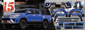 Аэродинамический обвес FITT Toyota Hilux 2015, 2016, 2017, 2018 годов