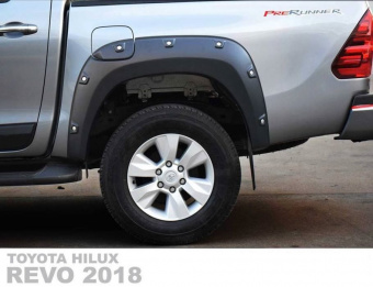 Расширители арок Wheel Arch Toyota Hilux 2015, 2016, 2017, 2018, 2019, 2020 годов