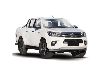 Защита переднего бампера труба d60 Toyota Hilux 2015, 2016, 2017, 2018 годов