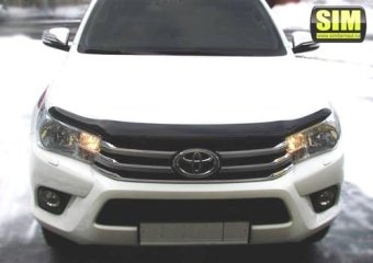 Дефлектгор капота (Россия) Toyota Hilux 2015, 2016, 2017, 2018 годов