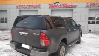 Кунги Sammitr TL-1 (раздвижные окна) Toyota Hilux 2015, 2016, 2017, 2018, 2019, 2020, 2021, 2022, 2023, 2024, 2025 годов