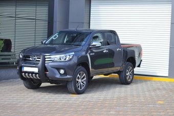 Защита переднего бампера QT002  PASIFIC Revo Toyota Hilux 2015, 2016, 2017, 2018 годов