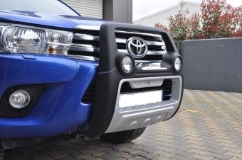 Защита переднего бампера QT003 ATLANTIC Revo Toyota Hilux 2015, 2016, 2017, 2018 годов