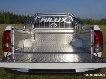 Вкладыш в кузов алюминиевый (комплект) Toyota Hilux 2015, 2016, 2017, 2018, 2019, 2020, 2021, 2022, 2023, 2024 годов