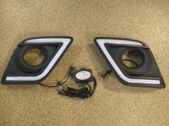 Дневные ходовые огни Toyota Hilux 2015, 2016, 2017, 2018 годов