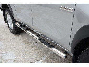 ороги с проступью, 76 мм. Toyota Hilux 2015, 2016, 2017, 2018 годов