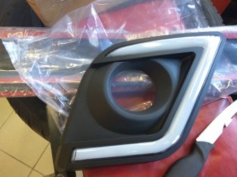 Дневные ходовые огни Toyota Hilux 2015, 2016, 2017, 2018 годов