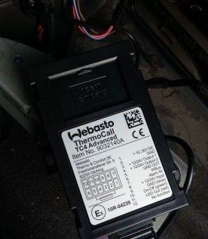 GSM модуль ДУ ThermoCall 4 Advanced. Toyota Hilux 2015, 2016, 2017, 2018 годов