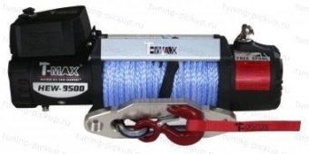 Лебедка электрическая HEW-9500 X Power с синтетическим тросом Toyota Hilux 2015, 2016, 2017, 2018 годов